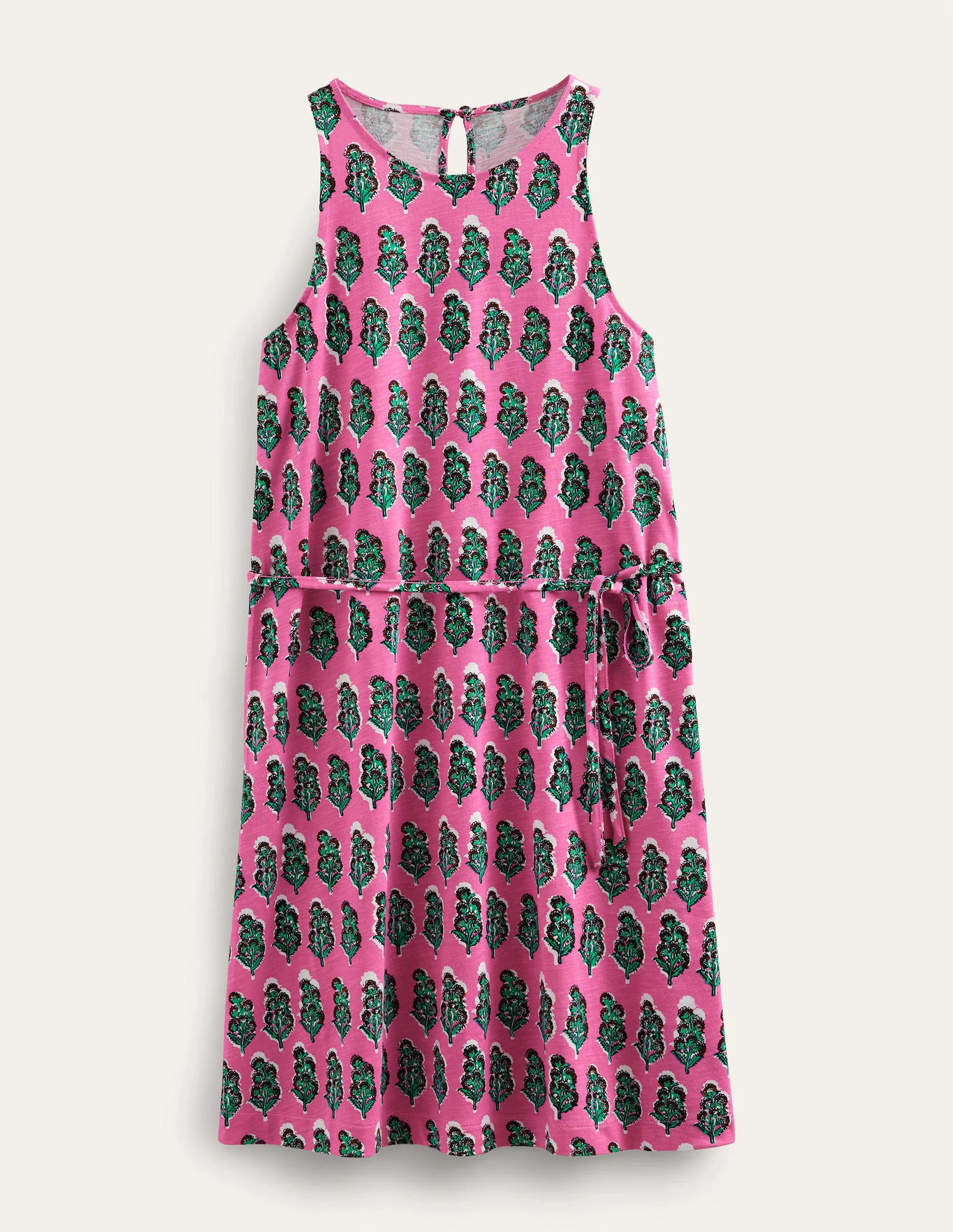 Swing Jersey Dress-Festival Pink, Artisan Bloom - Image 5