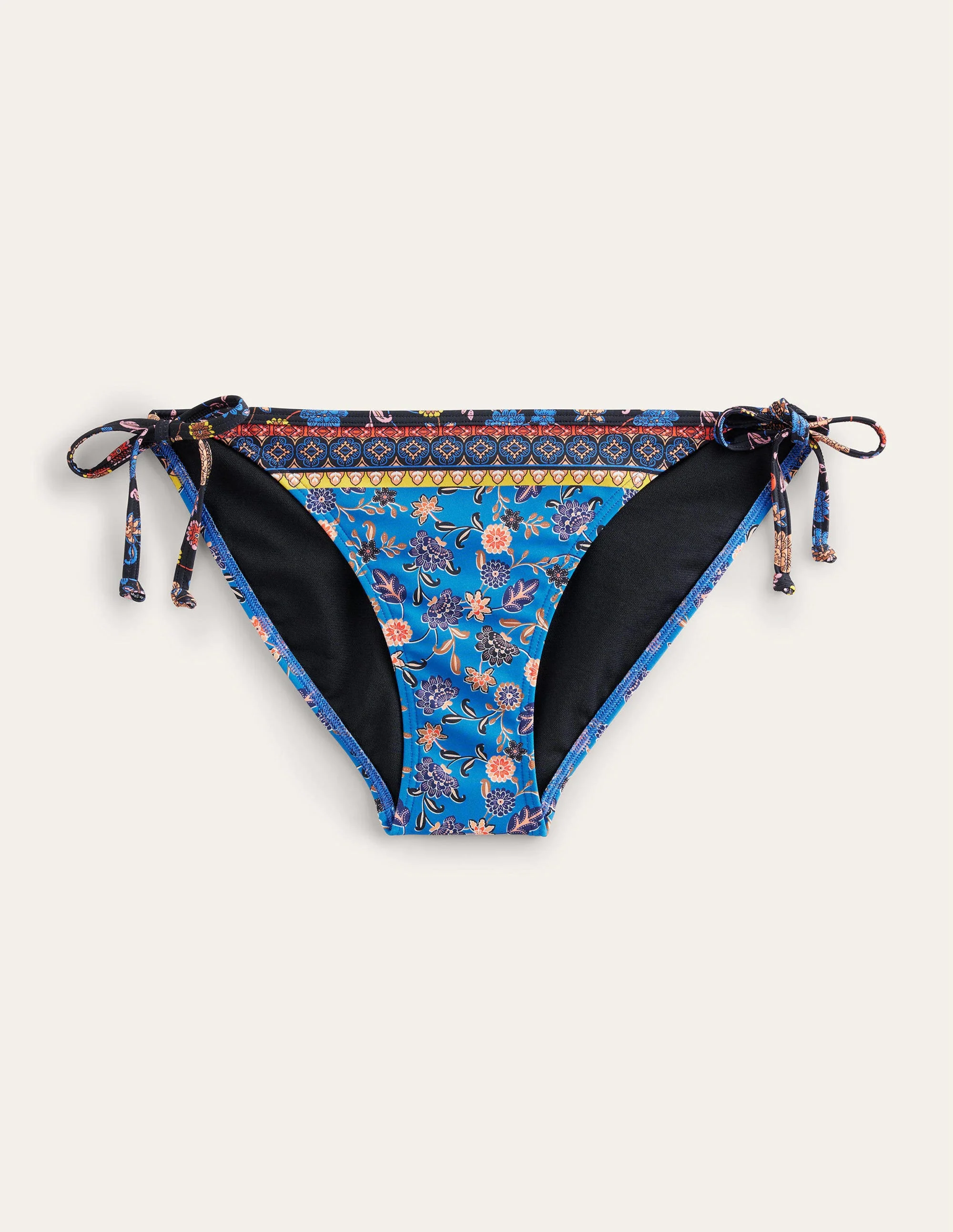 Symi String Bikini Bottoms-Baleine Blue, Lotus Petal - Image 6