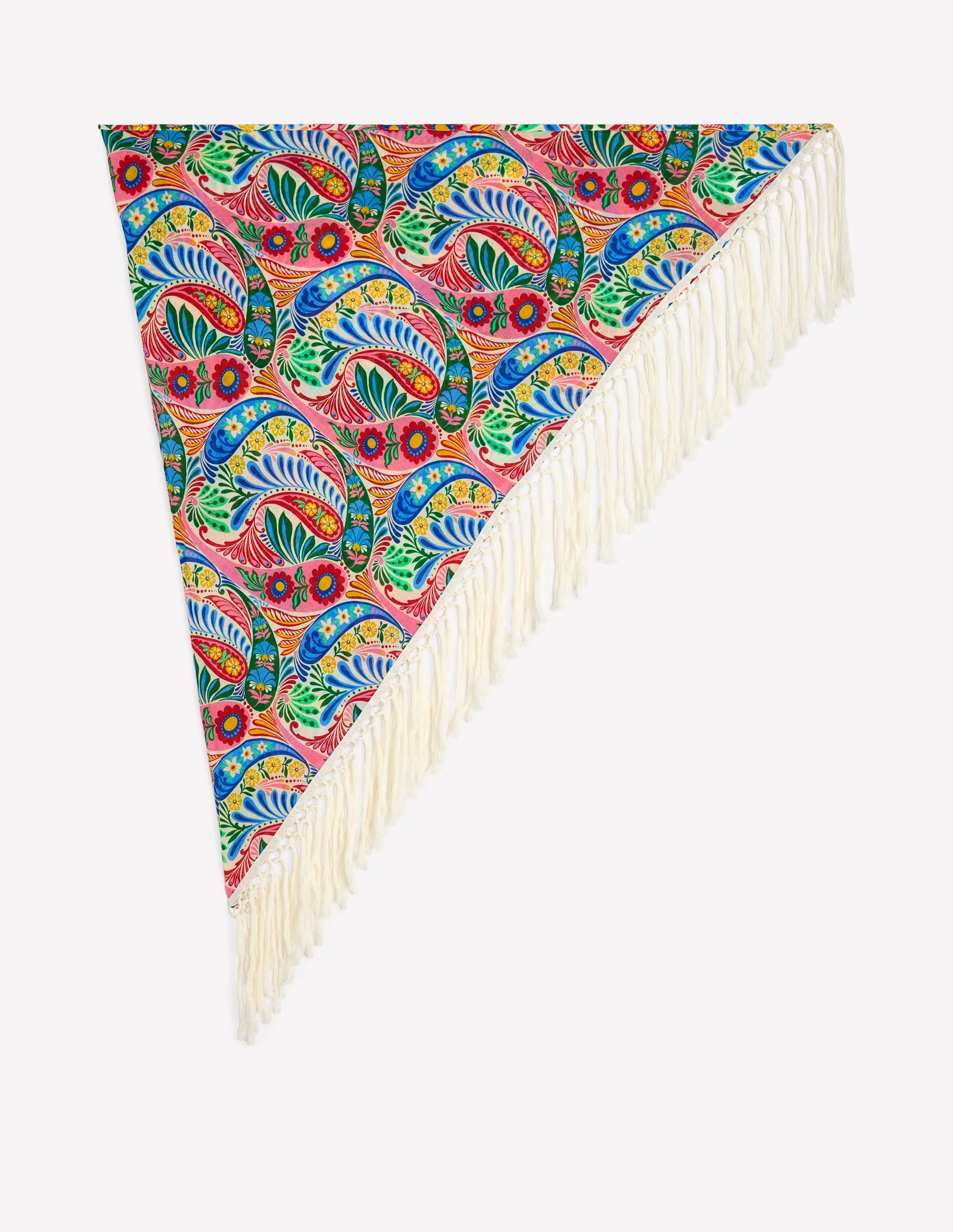 Tassel Sarong-Multi, Enchanted Paisley - Image 5