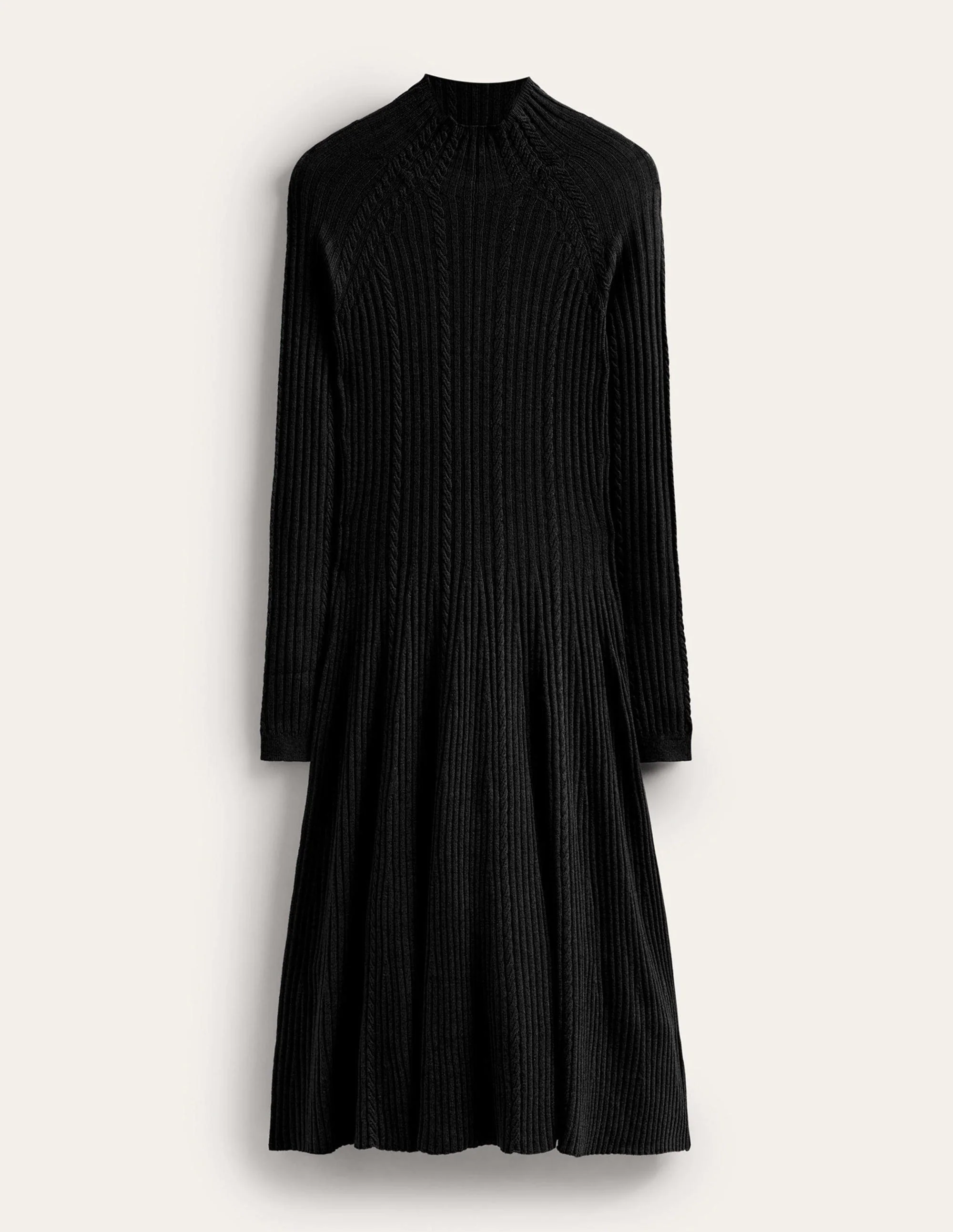 Tessa Knitted Dress-Black - Image 5