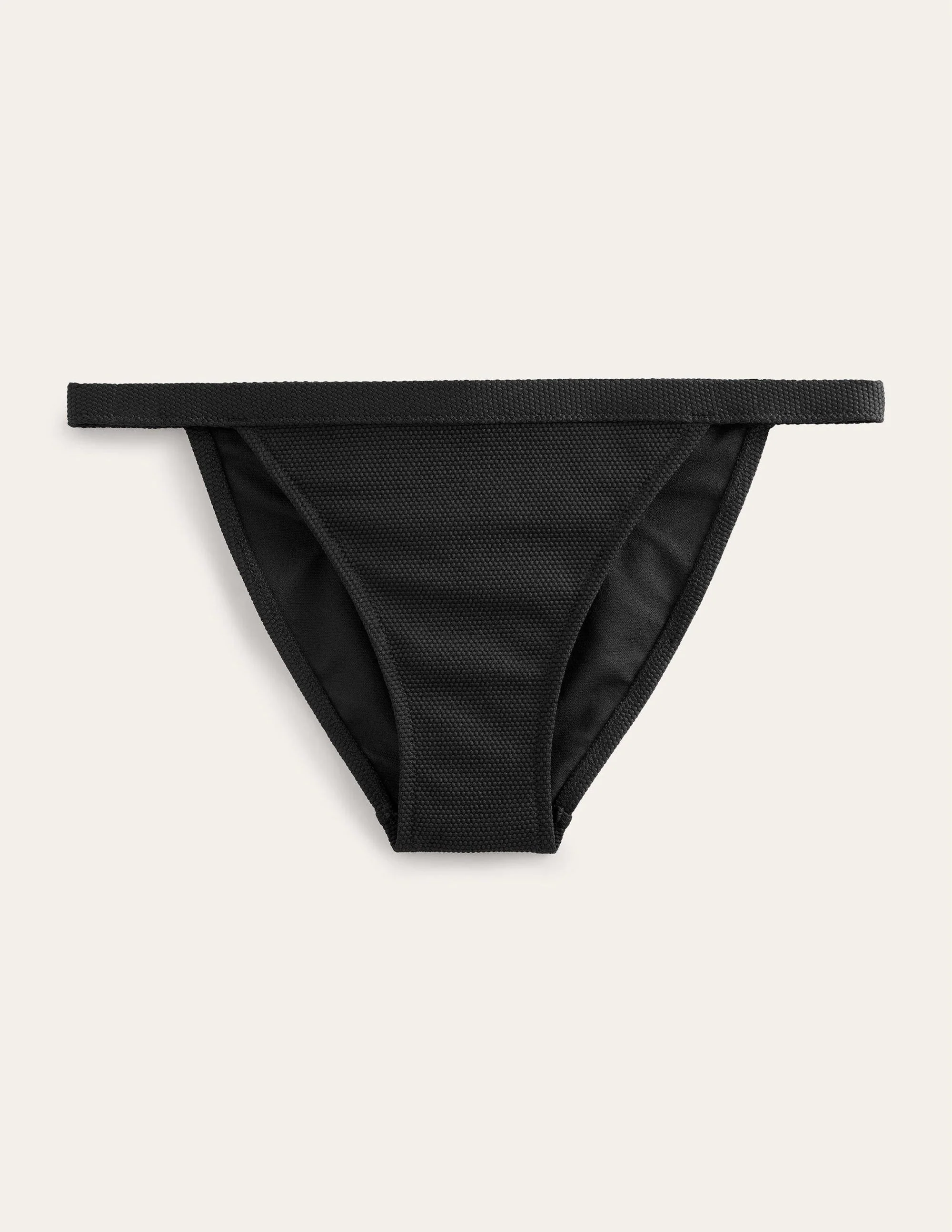 Texture Tanga Bikini Bottoms-Black, Honeycomb Texture - Image 5