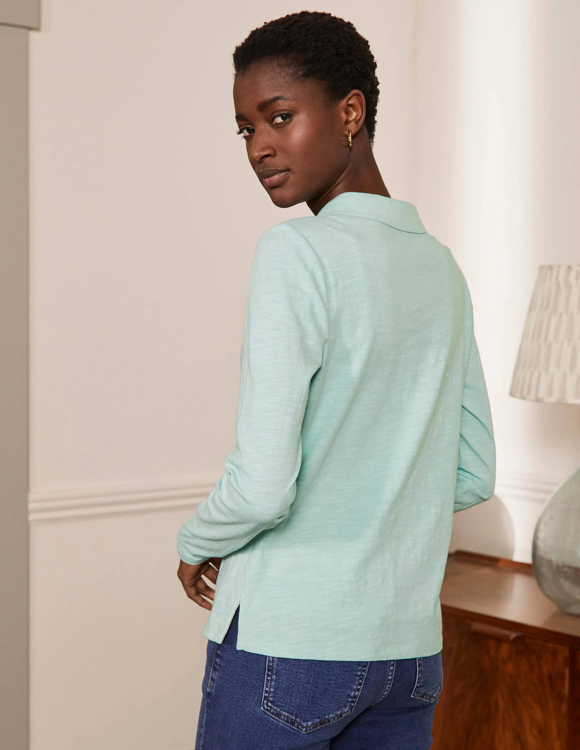 The Cotton Collar Notch Tee-Fresh Water - Image 3