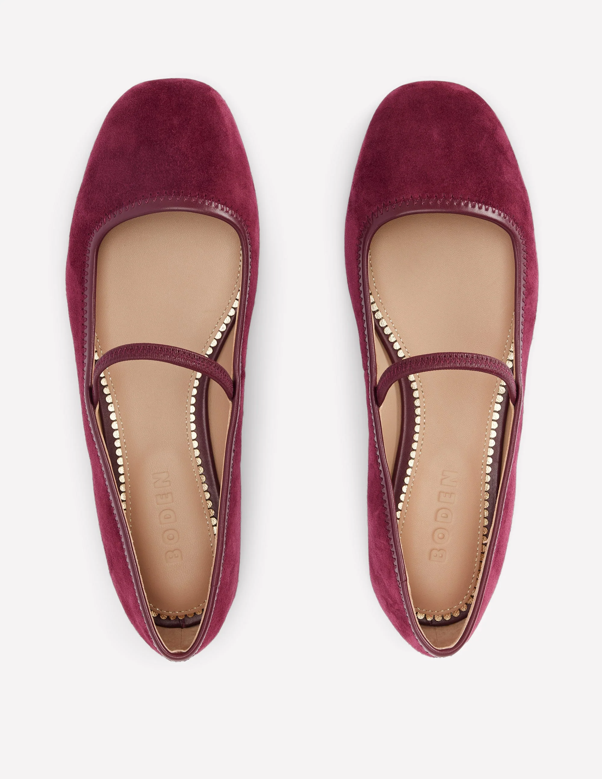 Thea Mary Jane Ballet Flats-Oxblood - Image 5