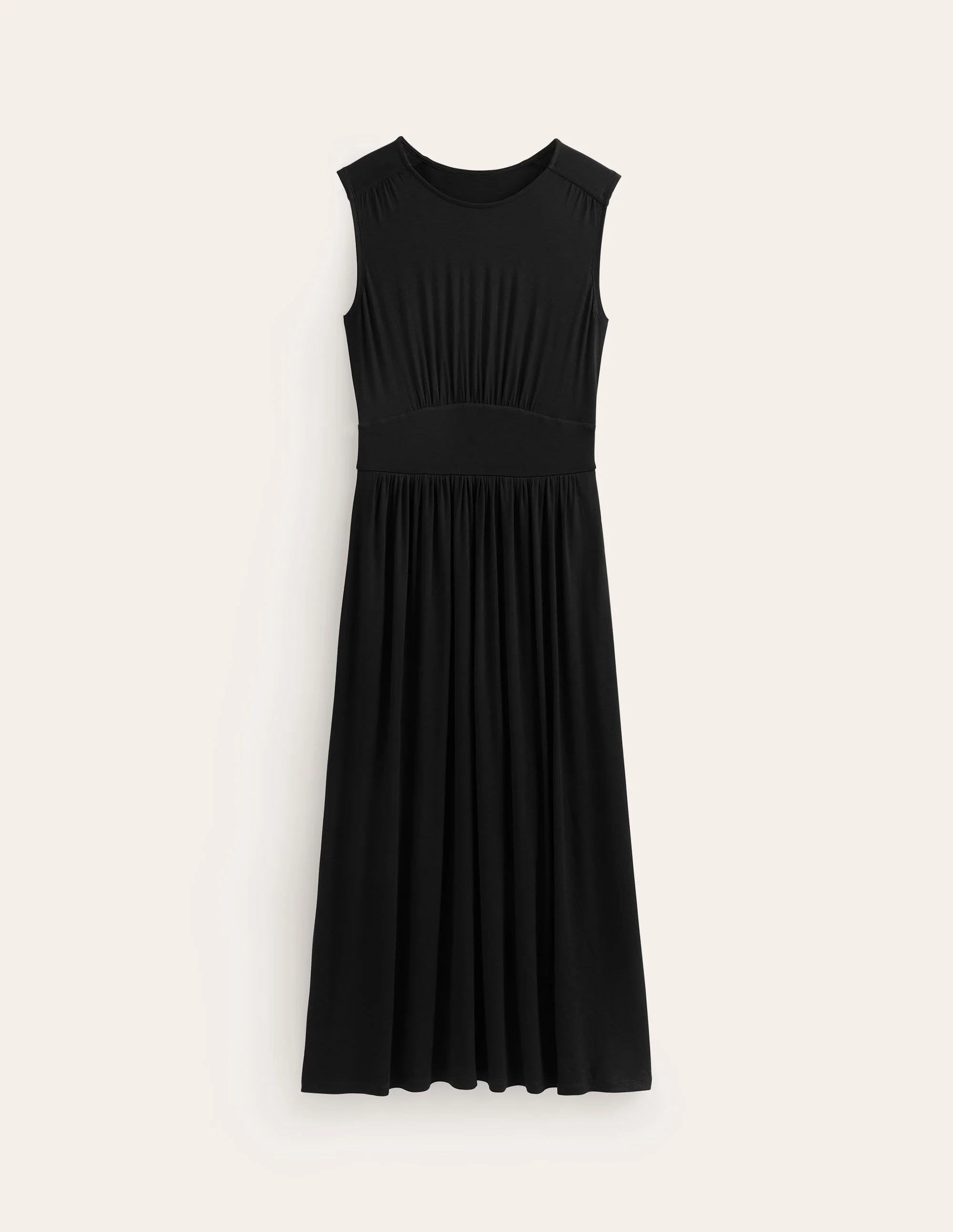Thea Sleeveless Midi Dress-Black - Image 5