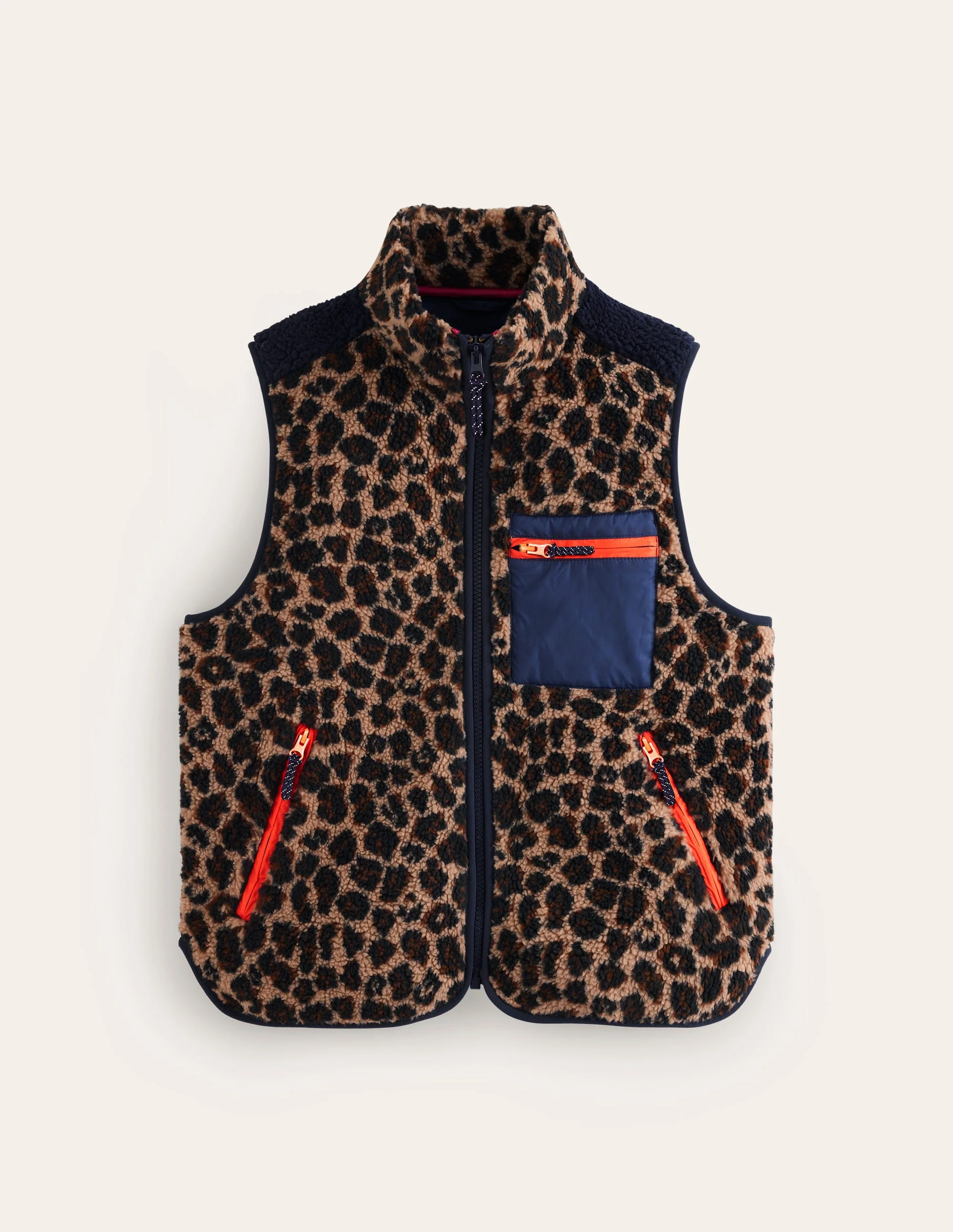 Truro Borg Gilet-Leopard - Image 5