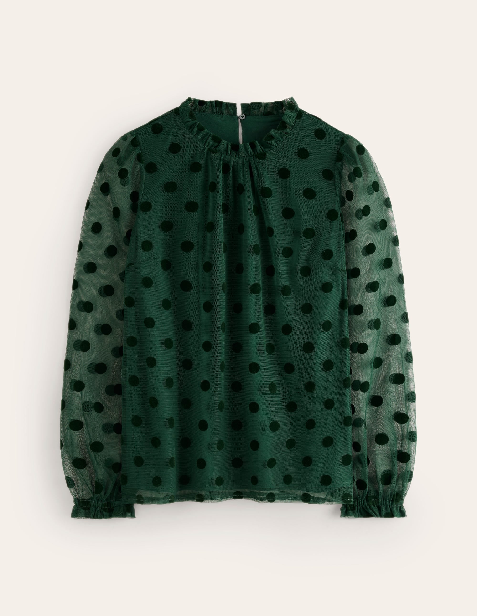 Tulle Blouson Sleeve Top-Glade - Image 5