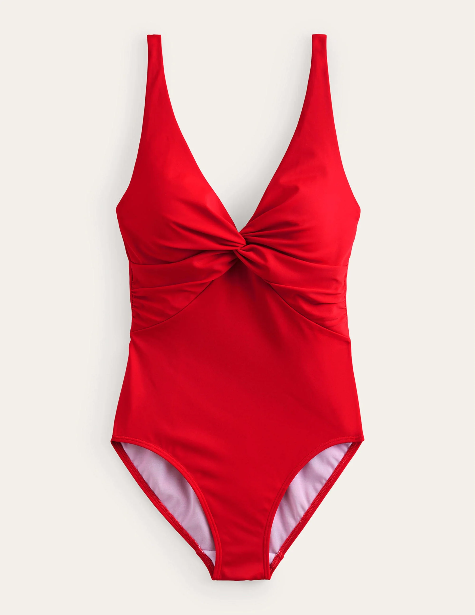 Twist Classic Swimsuit-Red - Image 5