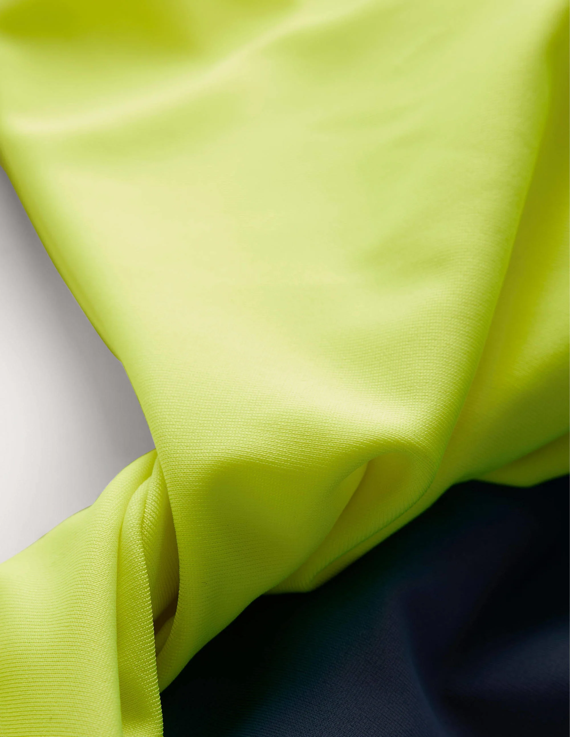 Twist Detail Swimsuit-Acid Yellow Colourblock - Image 6