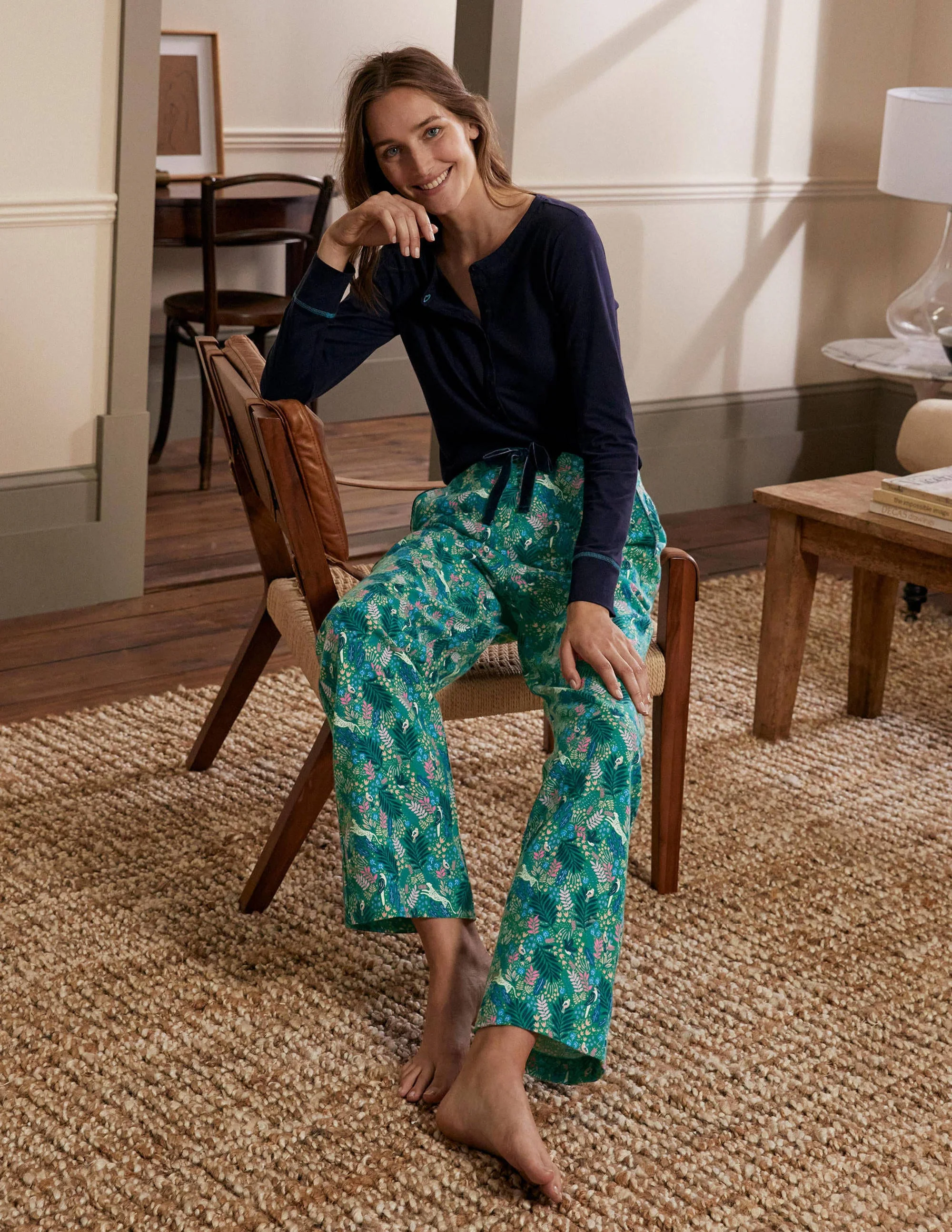Vanessa Cosy Bottoms-Leafy Green, Jungle Chase