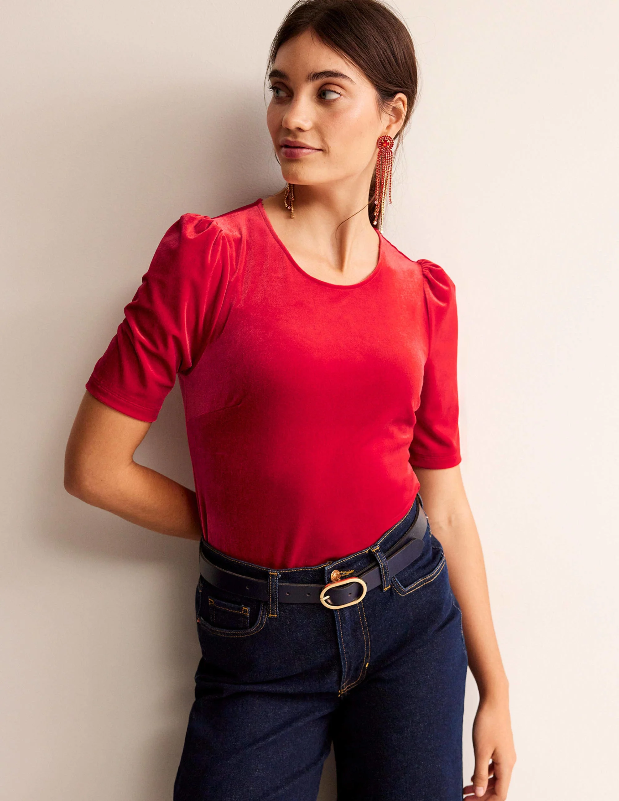 Velvet Party T-shirt-Salsa