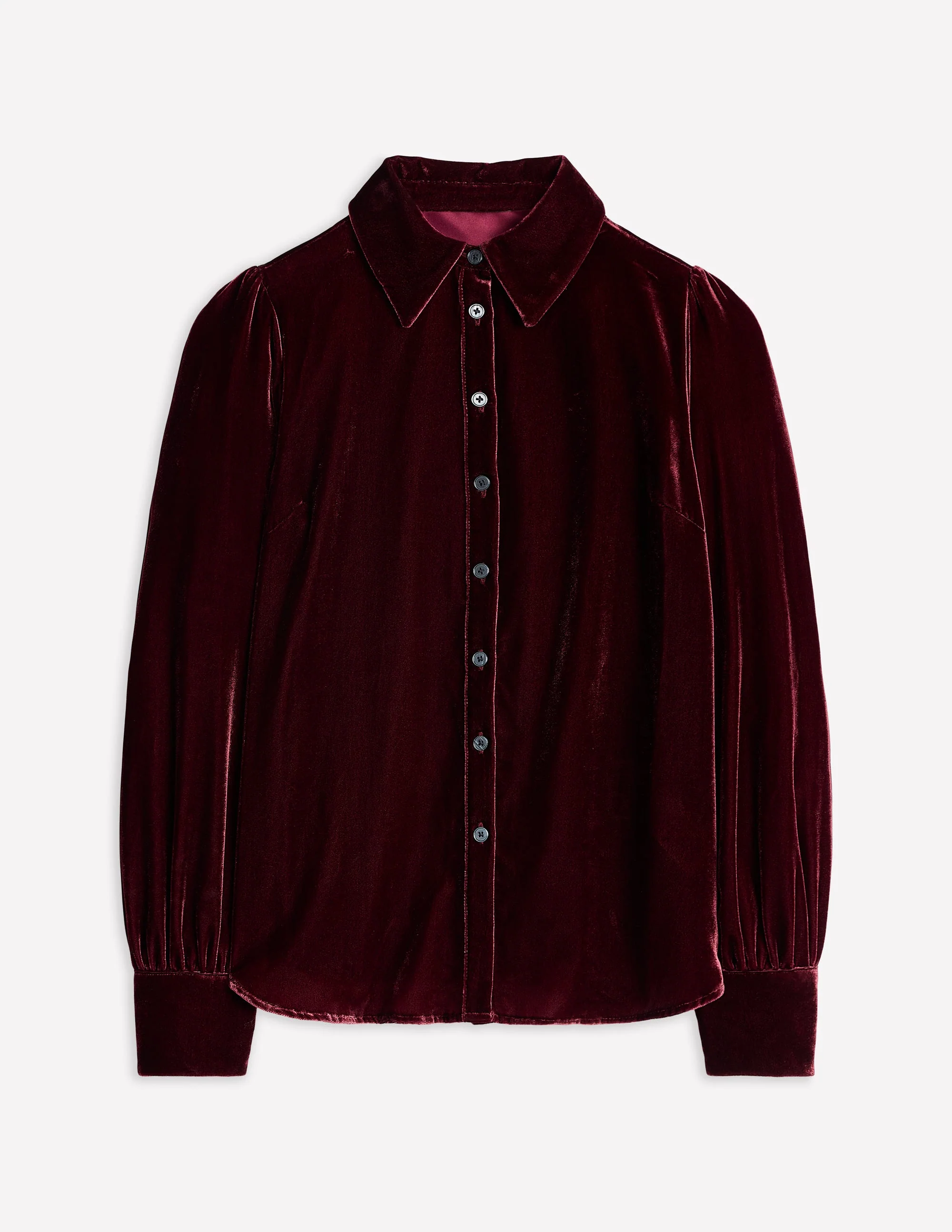 Velvet Shirt-Cabernet - Image 6