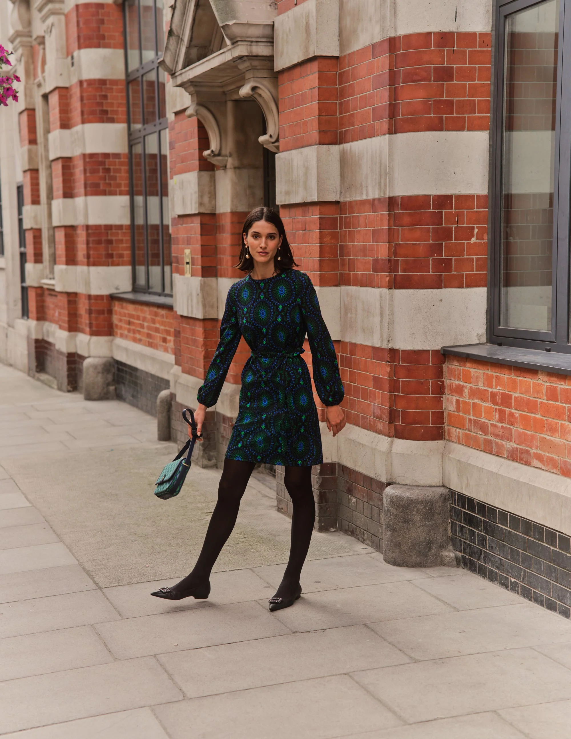 Violet Ponte Shift Dress-Black, Artizian Geo - Image 5
