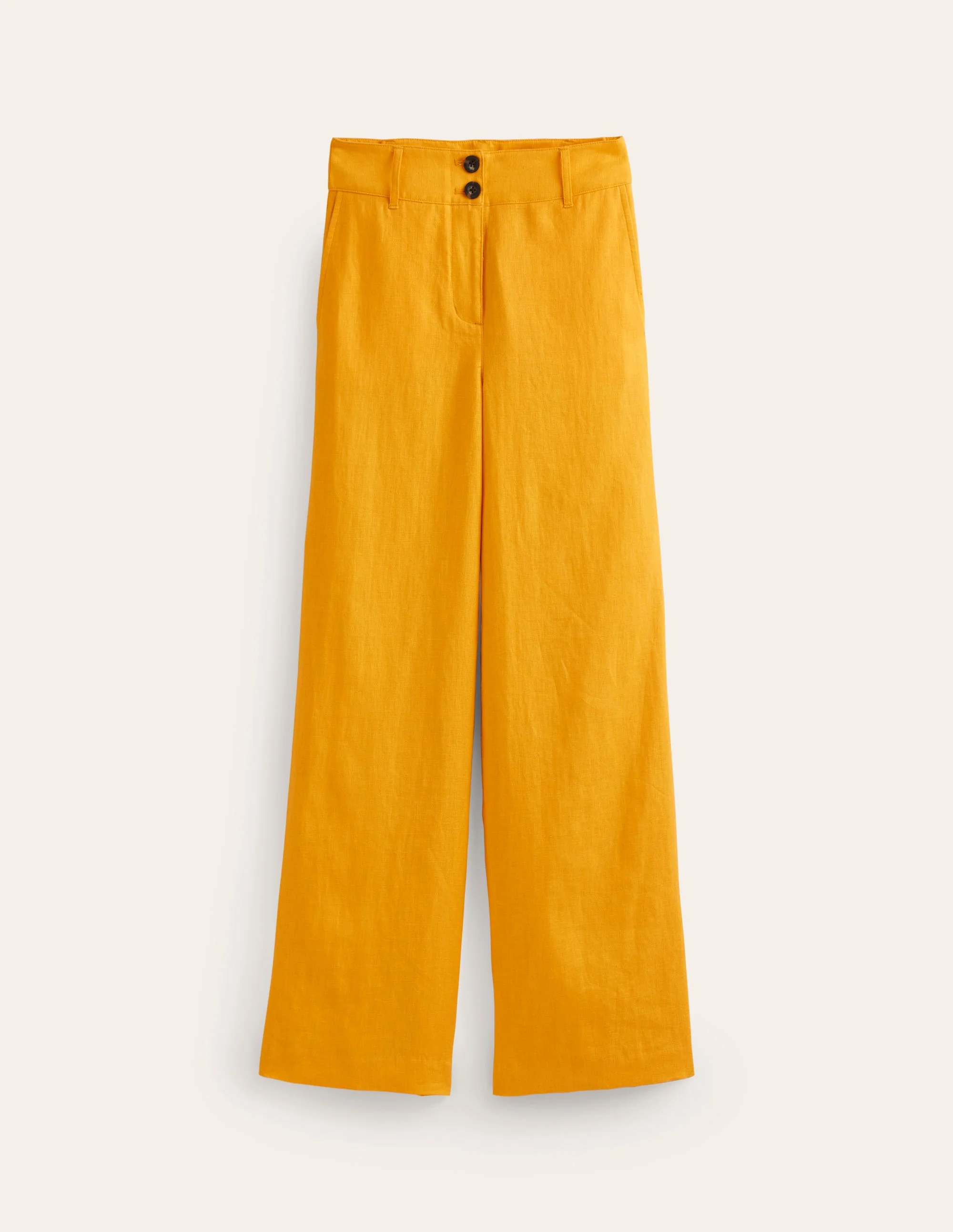 Westbourne Linen Trousers-Artisan Gold - Image 6