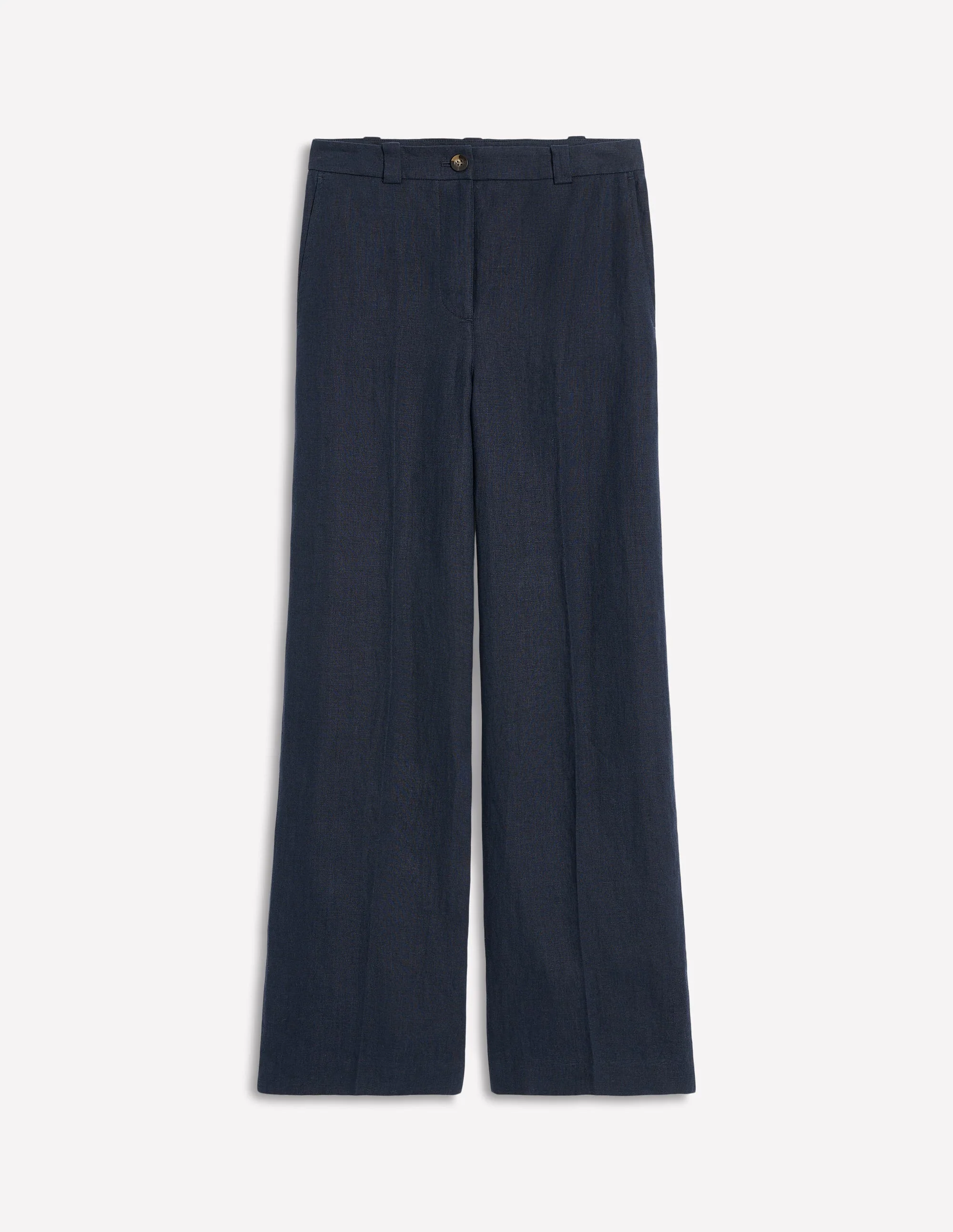Westbourne Linen Trousers-Navy - Image 6