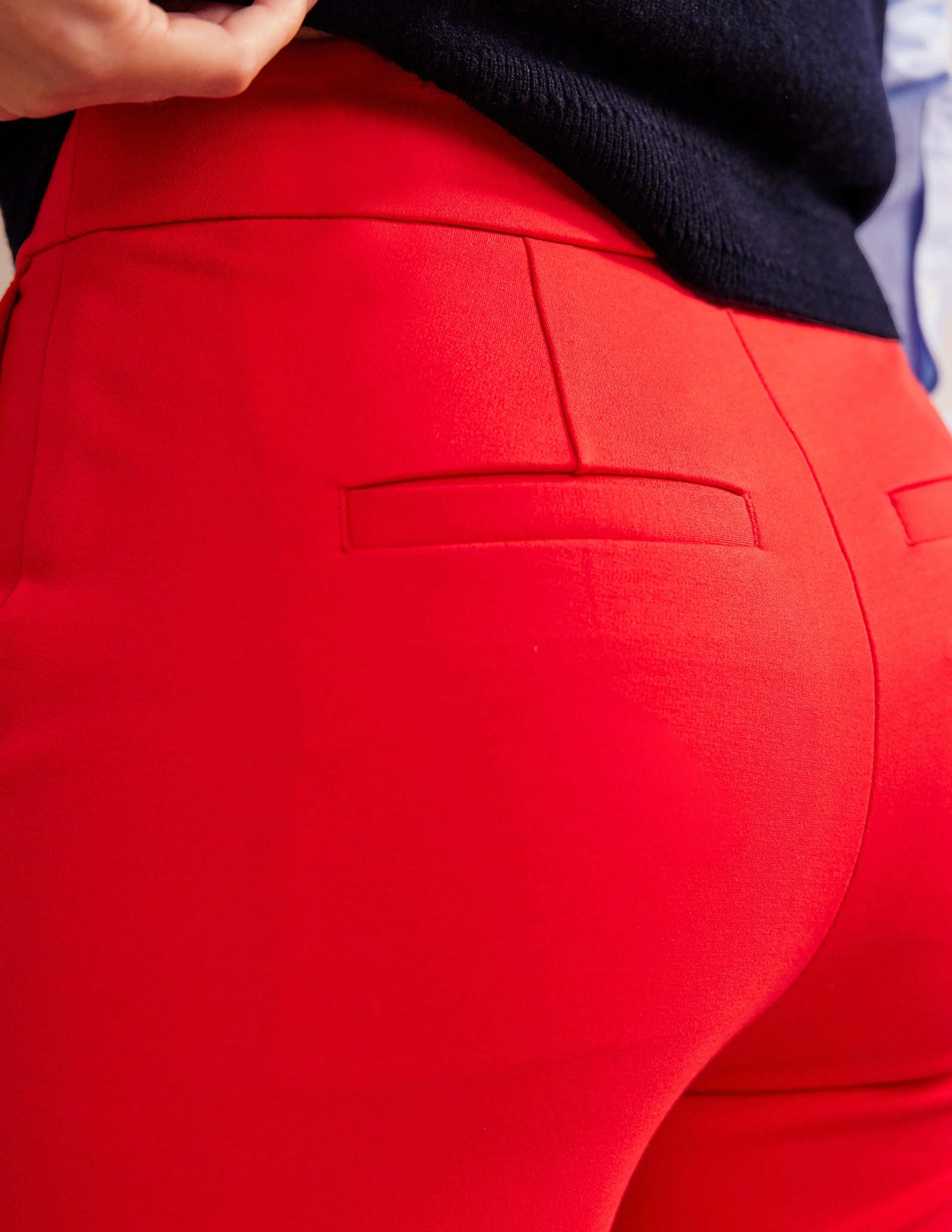 Westbourne Ponte Trousers-Hot Pepper - Image 2