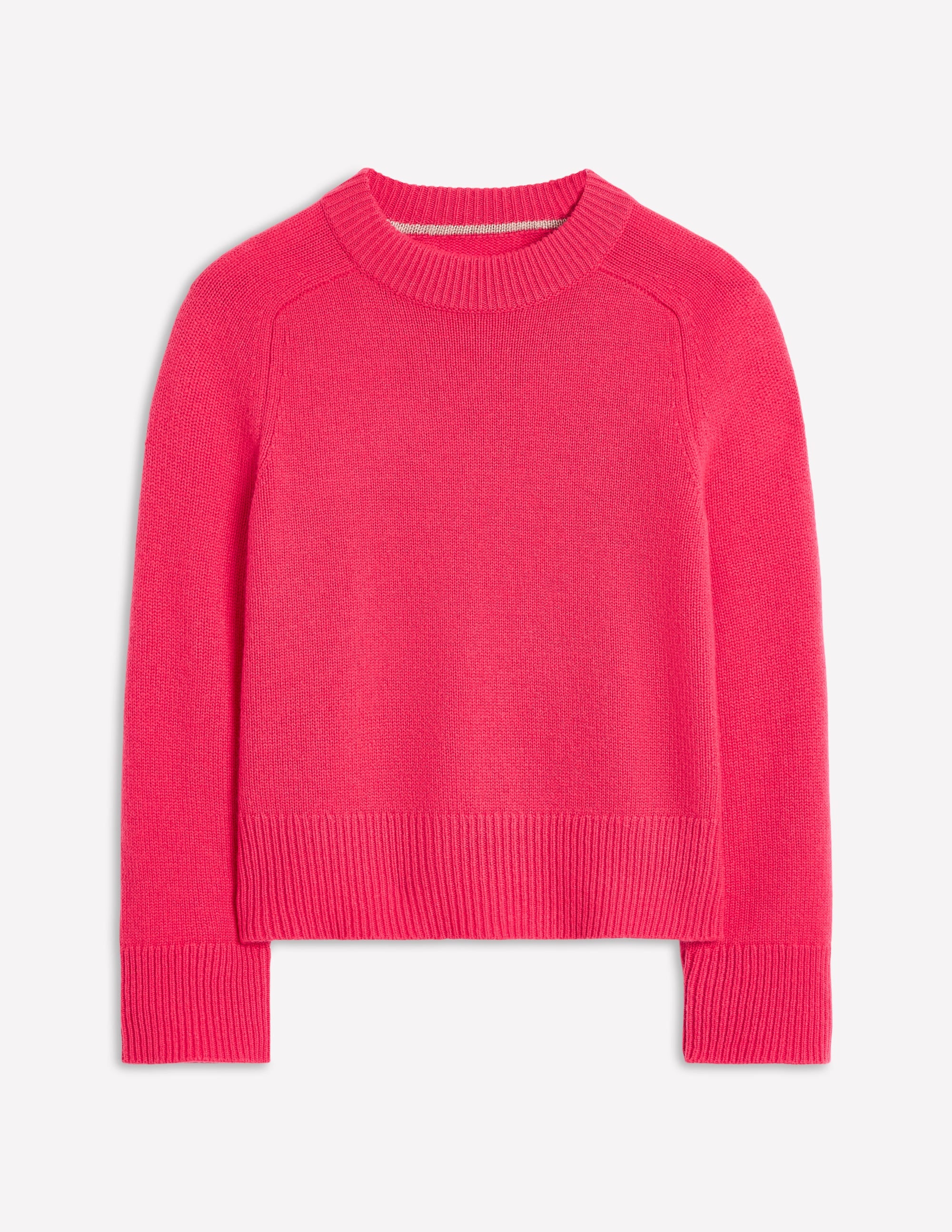 Wide Sleeve Cashmere Jumper-Camelia Pink - Image 5