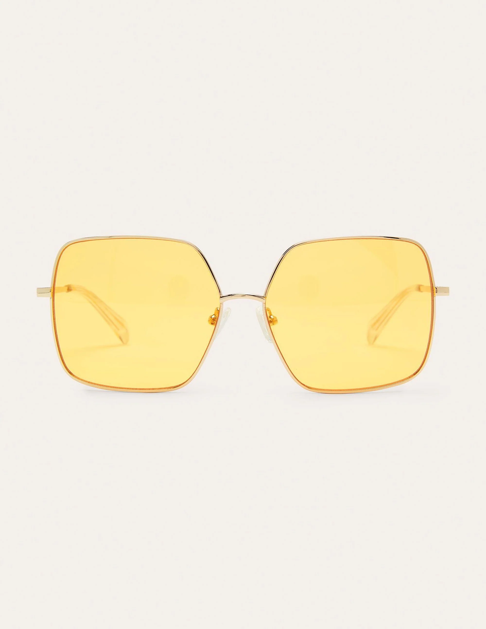 Wire Frame Sunglasses-Yellow - Image 3