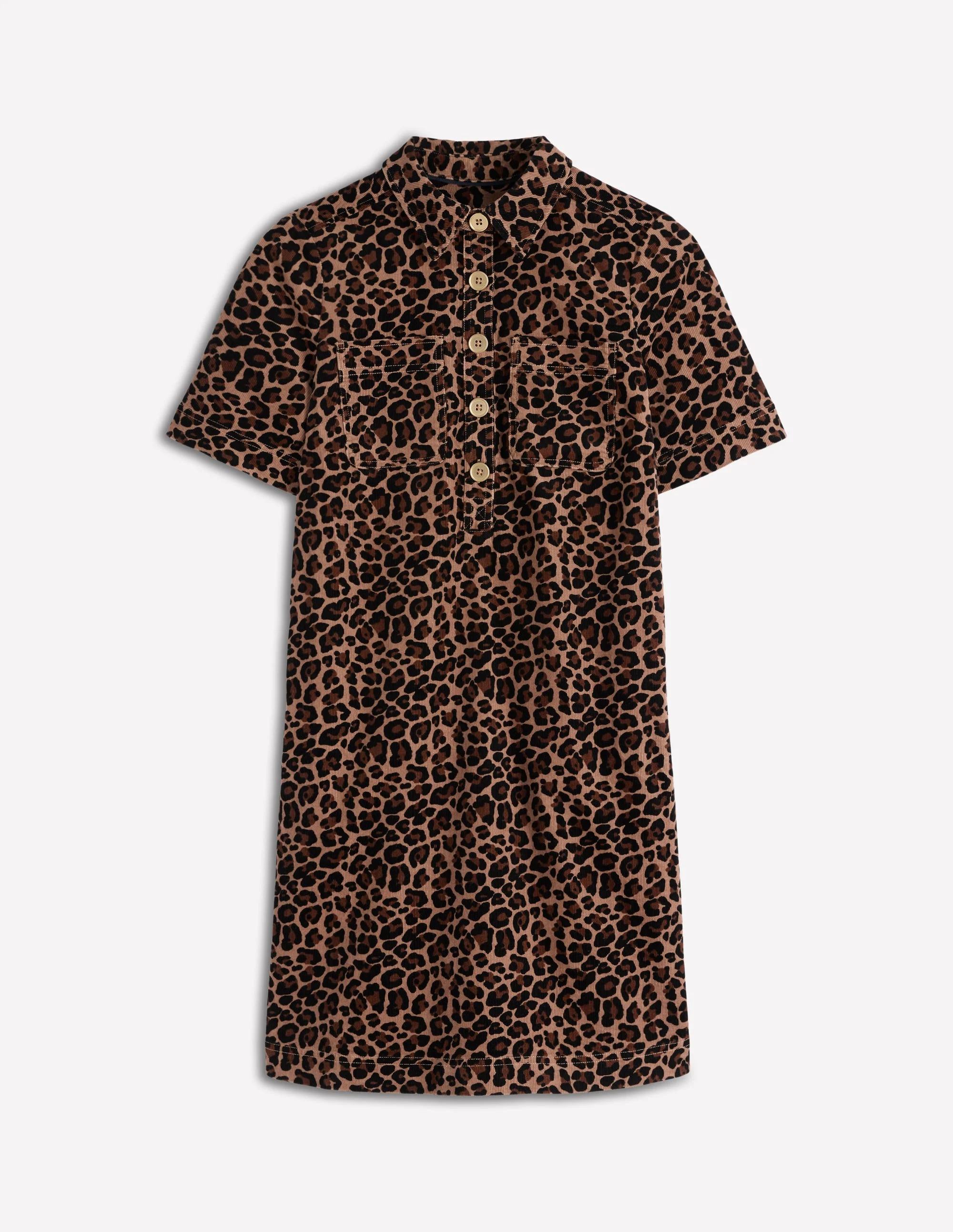 Zia Cord Pocket Shirt Dress-Multi, Cheetah Pop - Image 7